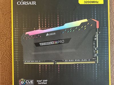 32 GB Corsair Vengeance DDR4 3200 MHz RAM 2 x 16GB sticks of RAM
