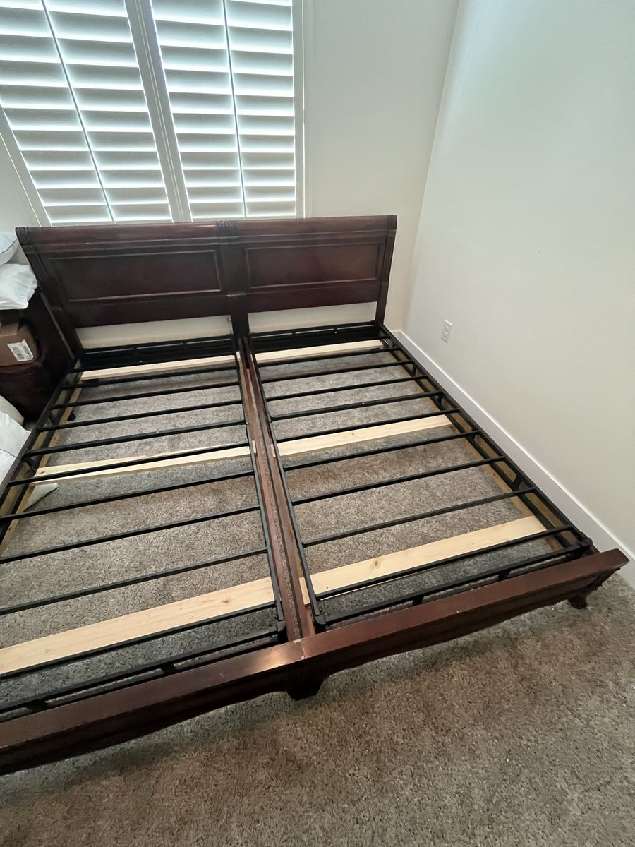 King Bed Frame / two twin bed frames
