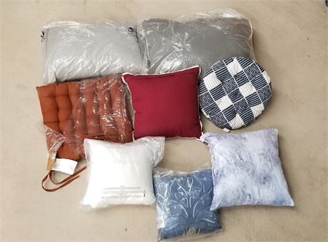 New misc pillows, cases