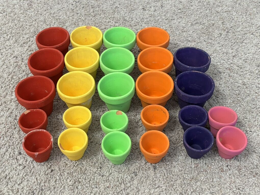 26 Mini Clay Terracotta Flower Mini POT Planter