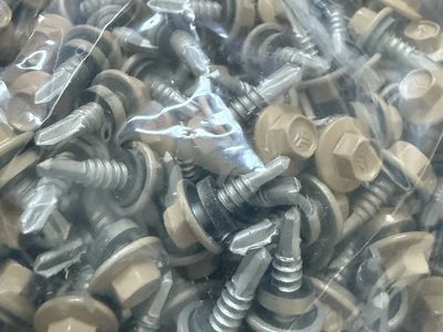 Bunger Steel Sahara Tan Self Drilling Screws #12 x 3/4" HWH 250ct