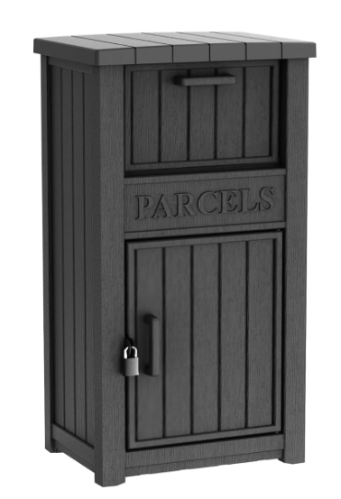 Outdoor Package Delivery Box, 60 Gallon Package Box with Lockable Secure Storage