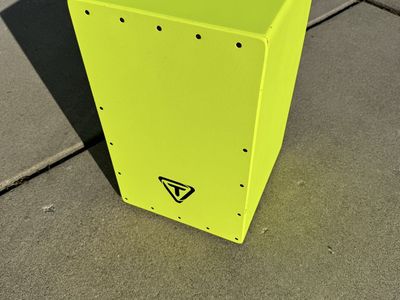 Tycoon Percussion Neon Green Cajon Drum Box with Black Logo - Great Condition