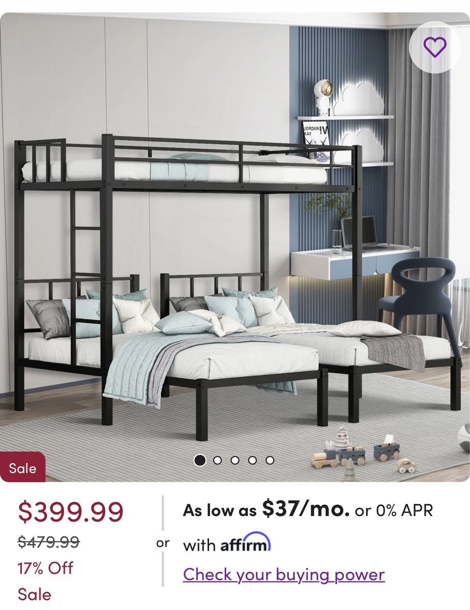 Jordan IV Triple Twin Bunk Bed