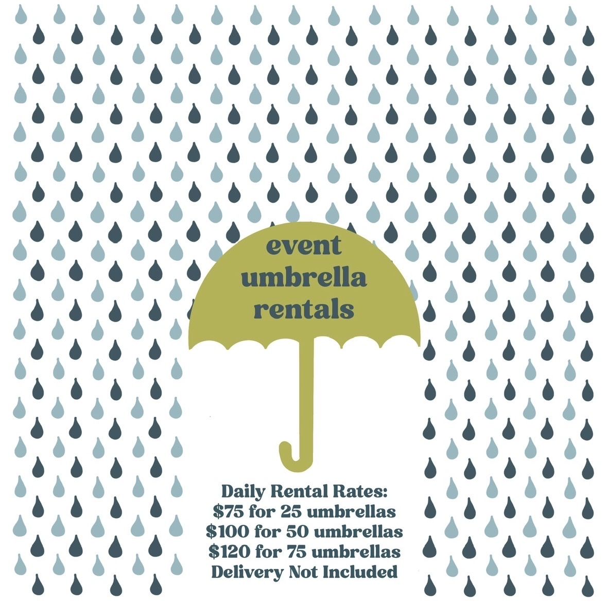 Clear Umbrella Rental