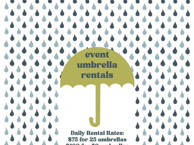 Clear Umbrella Rental