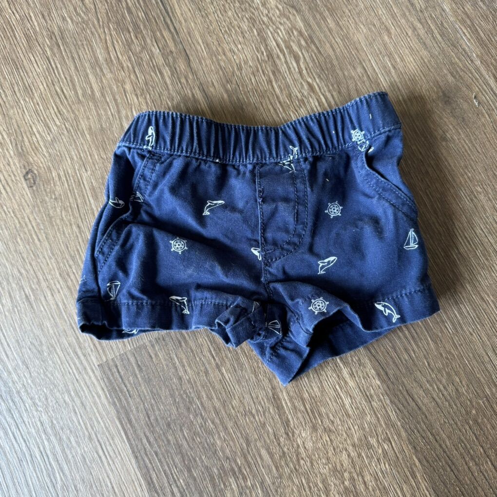Carter’s Baby Boy Newborn Shorts Whale Sail Boat