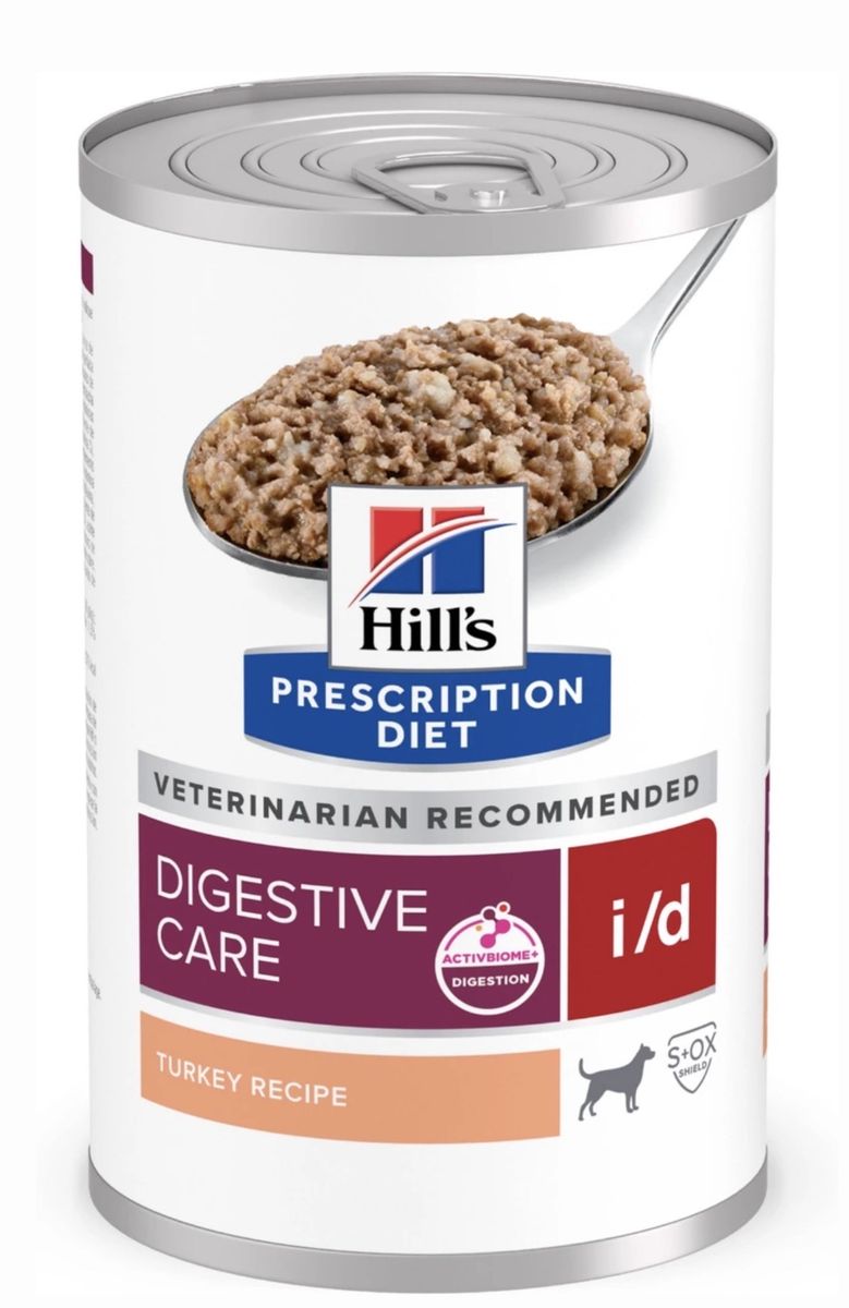 Hill's Prescription Diet i/d Digestive Care with Turkey Wet Dog Food, 13-oz, case of 12