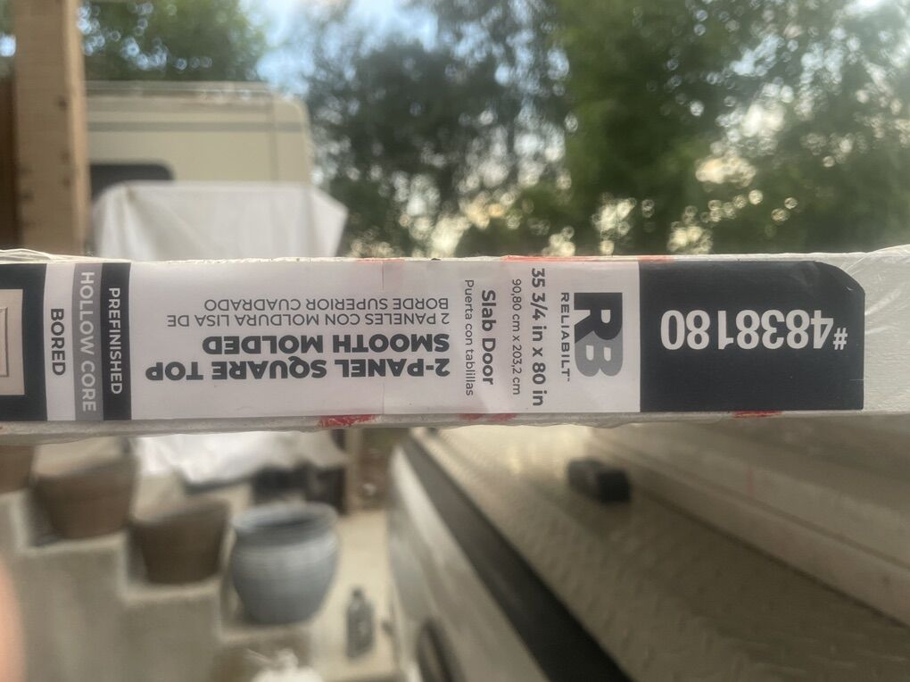 Two Panel Square Top Smooth Mouldeddoor