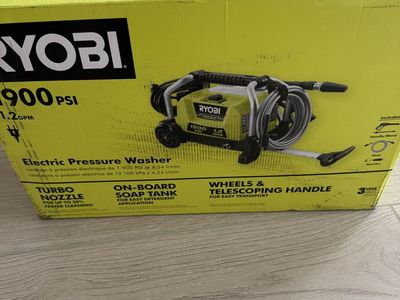 Ryobi 1900 psi pressure washer- New, in box