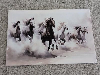 Framed Wild Horse Potrait