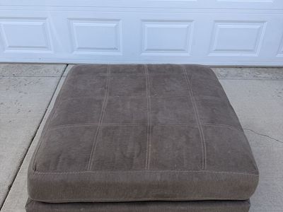 Large Grey Ottoman