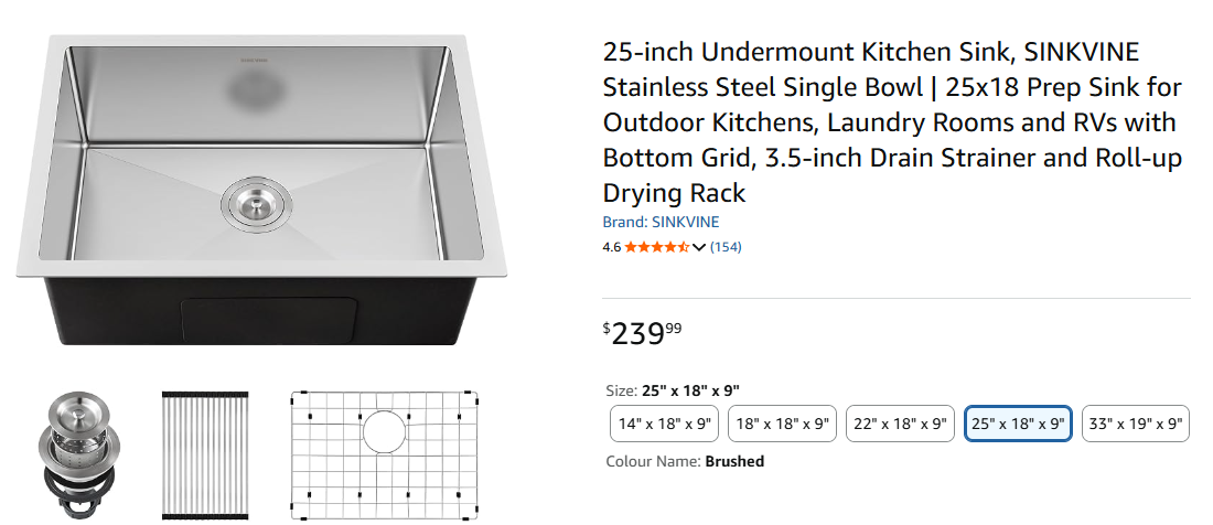 Stainless Steel Kitchen Sink