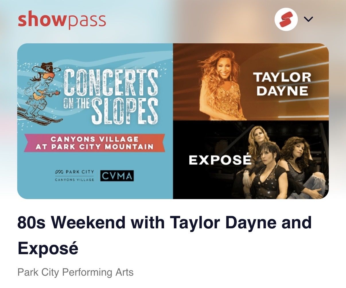 Taylor Dayne & expose in park city!
