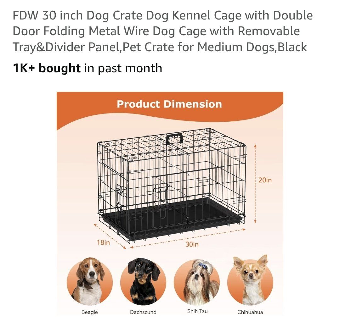 Medium Collapsible Dog Crate