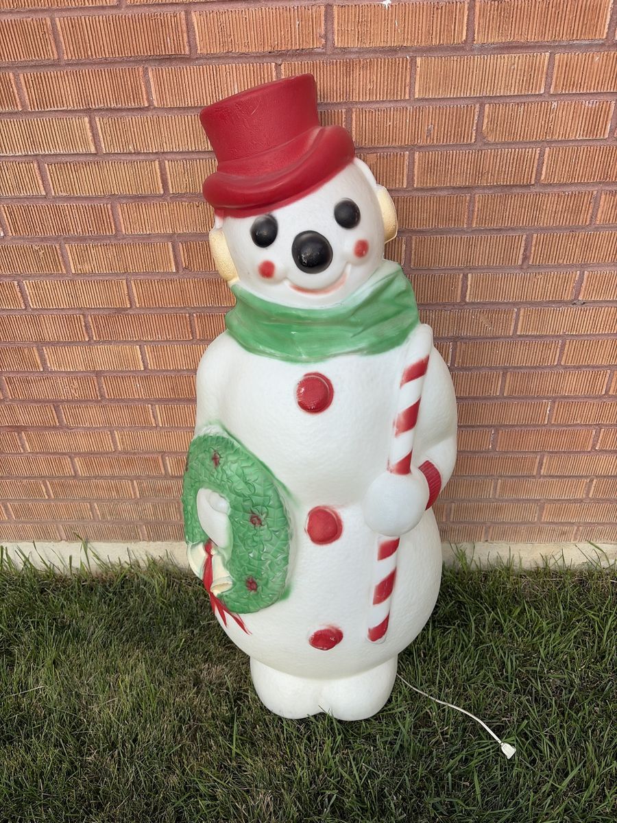 Christmas Snowman Blowmold 