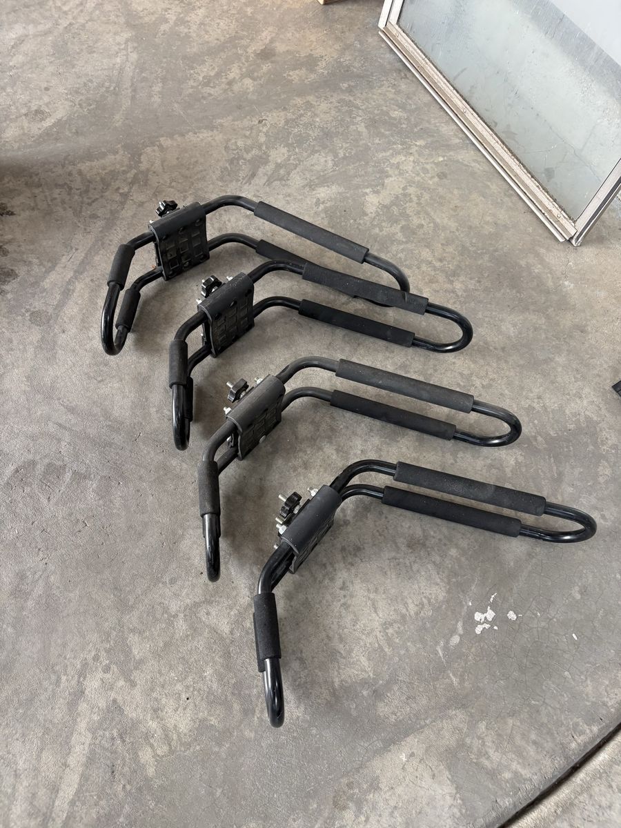 Kayak roof rack J bar set of 4