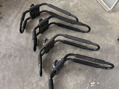 Kayak roof rack J bar set of 4