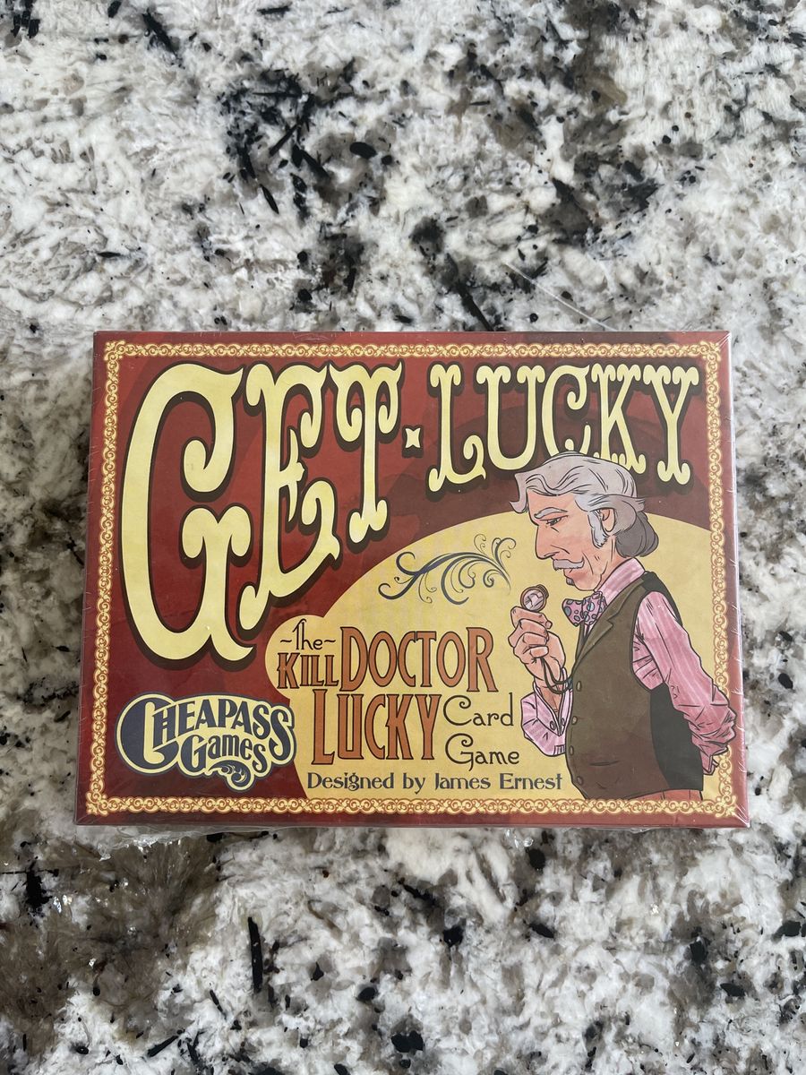 New! Get Lucky Card Game by James Ernest