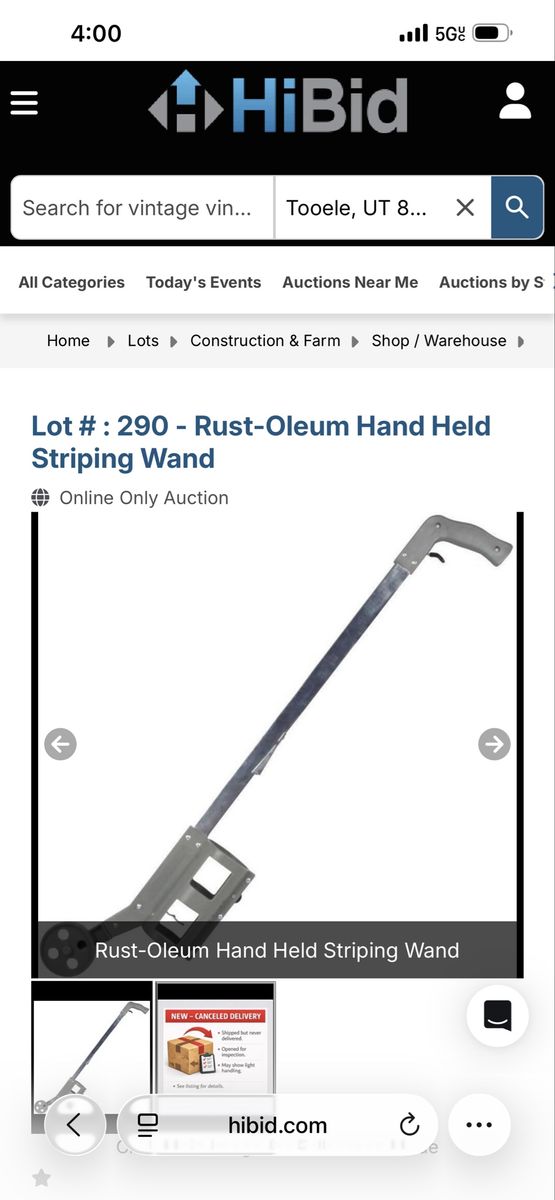 Rust-Oleum 255640 Hand Held Striping Wand - Light Touch Spray Control
