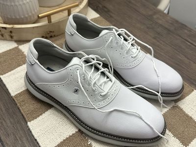 (NEW) Footjoy Traditions White 10.5