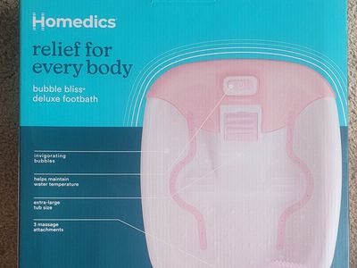HoMedics Bubble Bliss Deluxe Footbath with Massage Attachments