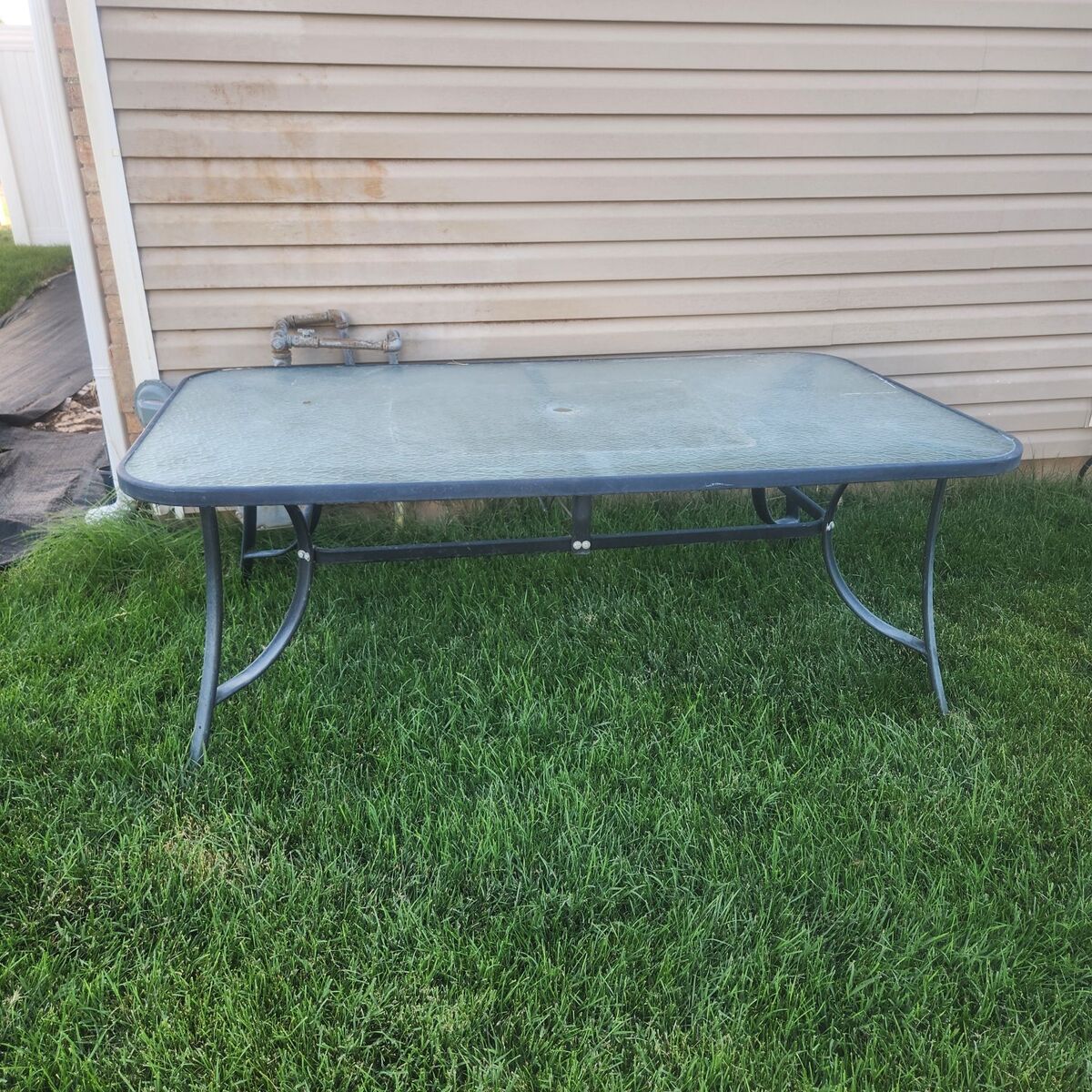 Glass Dining Outdoor Patio Table