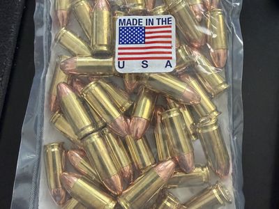 Opal Ammo 9mm Luger 124 Grain RN Ammunition - 50 Rounds, Made in USA