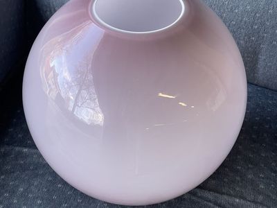 Mauve Ombré Glass Globe Vase