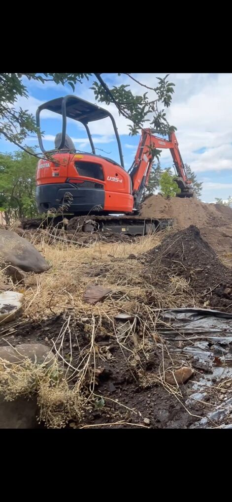 Mini Excavator And Dump Trailer For Hire