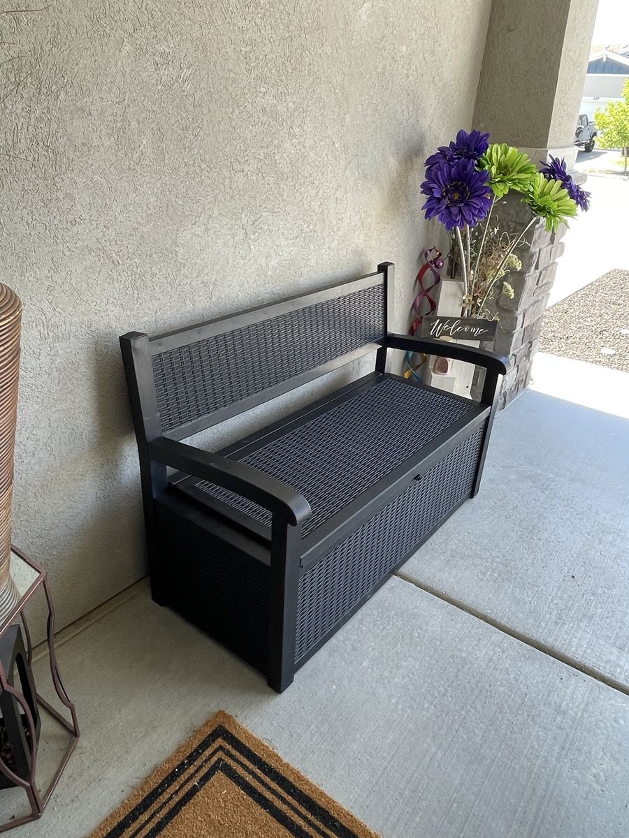 Brand new bench with storage
