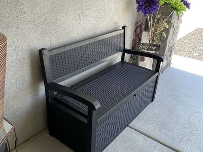 Brand new bench with storage
