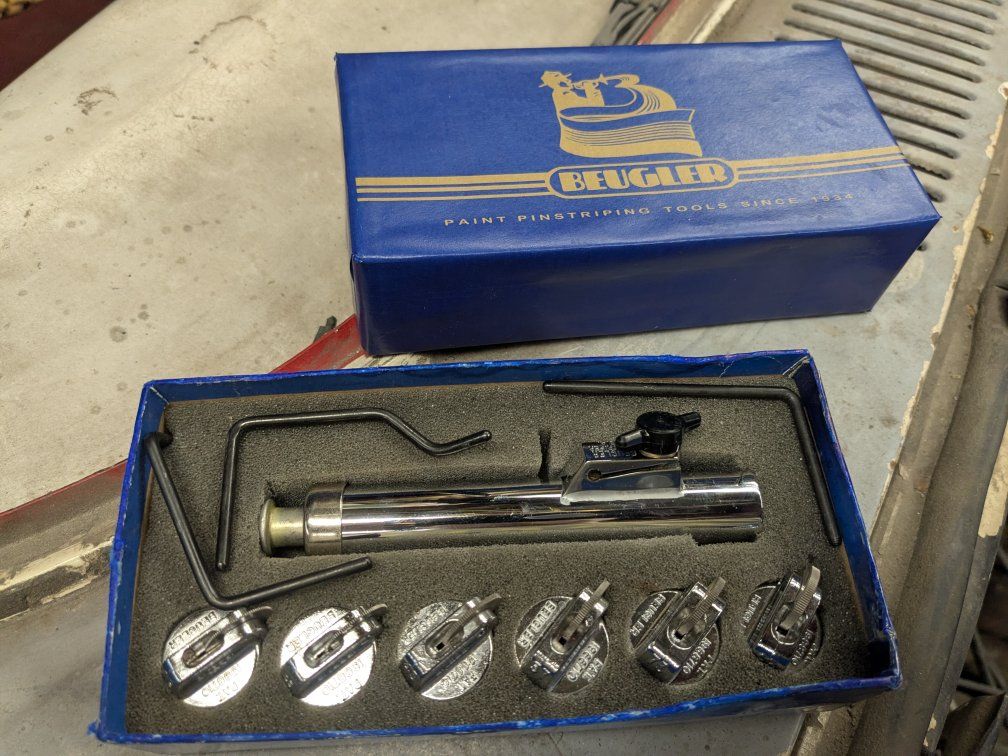 Beugler pro pinstriping kit paint car airbrush