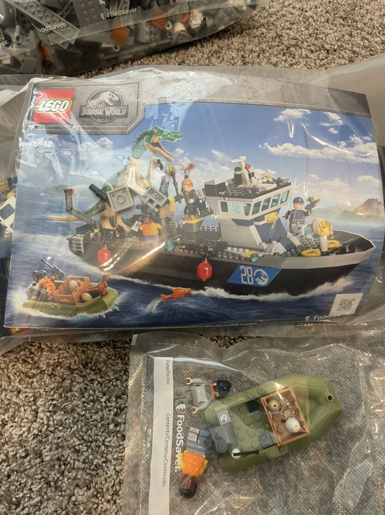 Lego Baryonyx Dinosaur Boat Escape