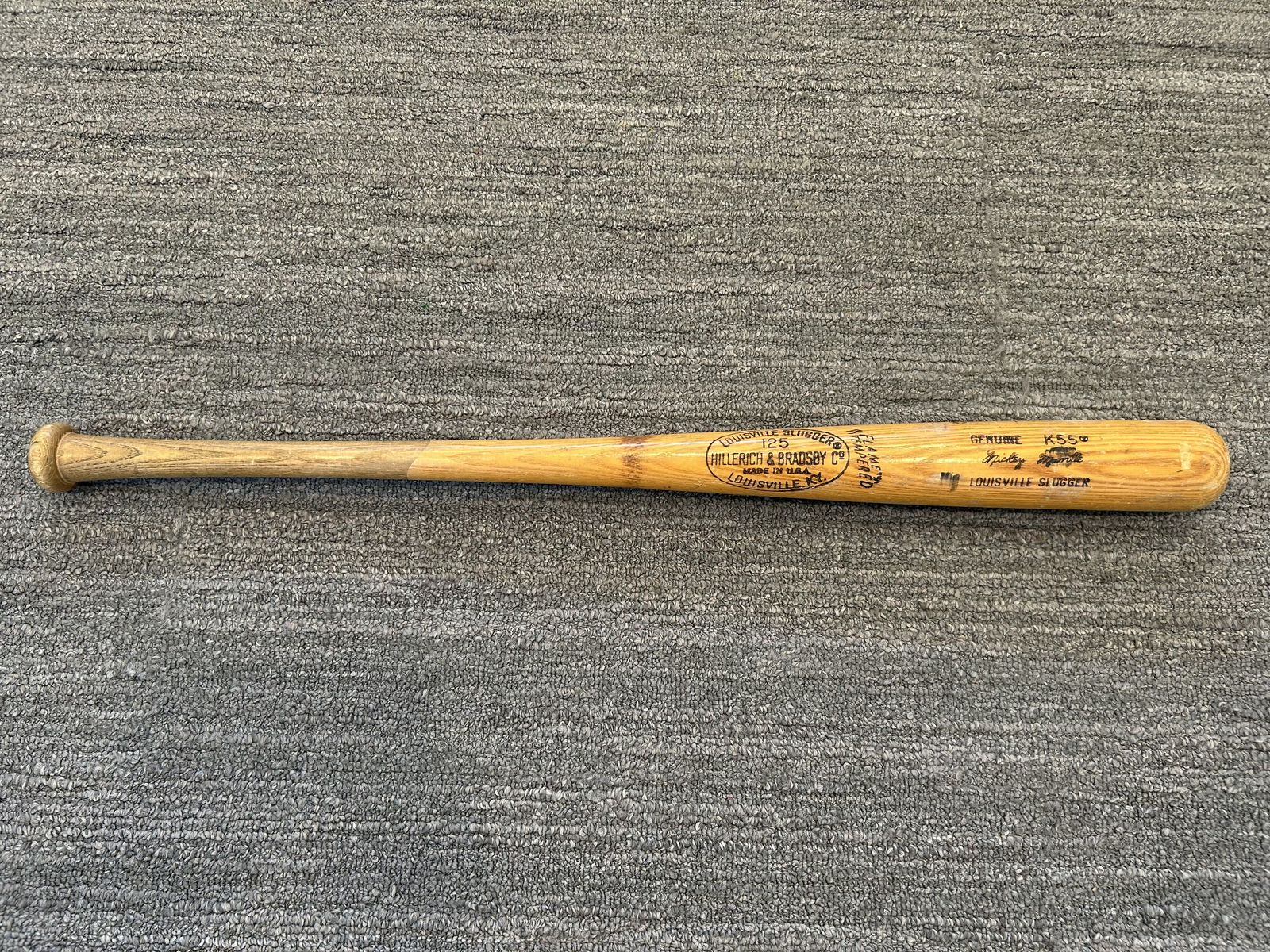 Vintage Louisville Slugger 125 MM3 Mickey Mantle Baseball Bat 33" Genuine K55 Flame Tempered