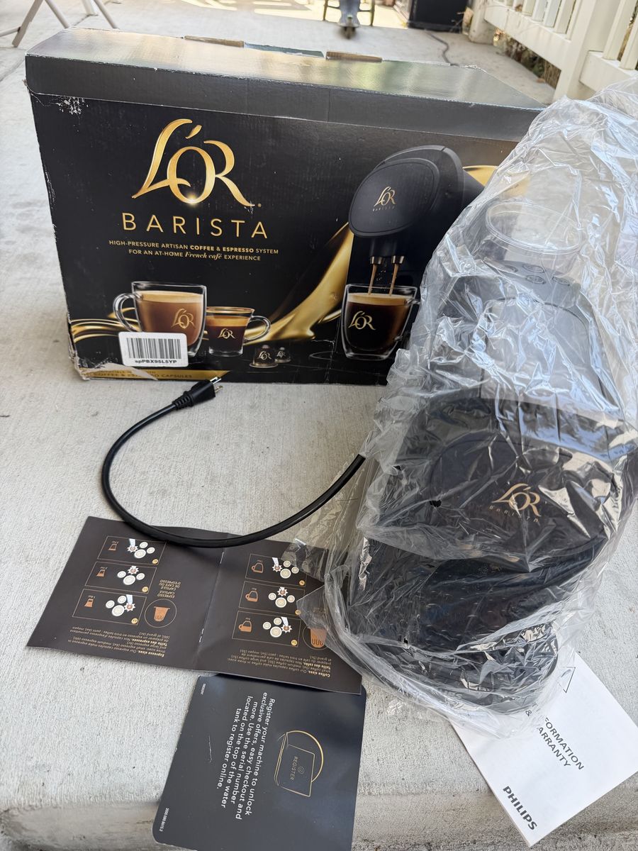 L'OR Barista High-Pressure Artisan Coffee and Espresso System - Black/Gold