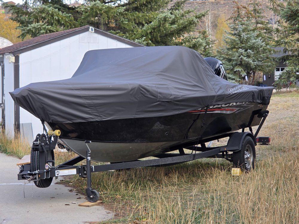 Tracker Pro Guide V-16 Fishing Boat with Mercury Outboard and Minn Kota Trolling Motor