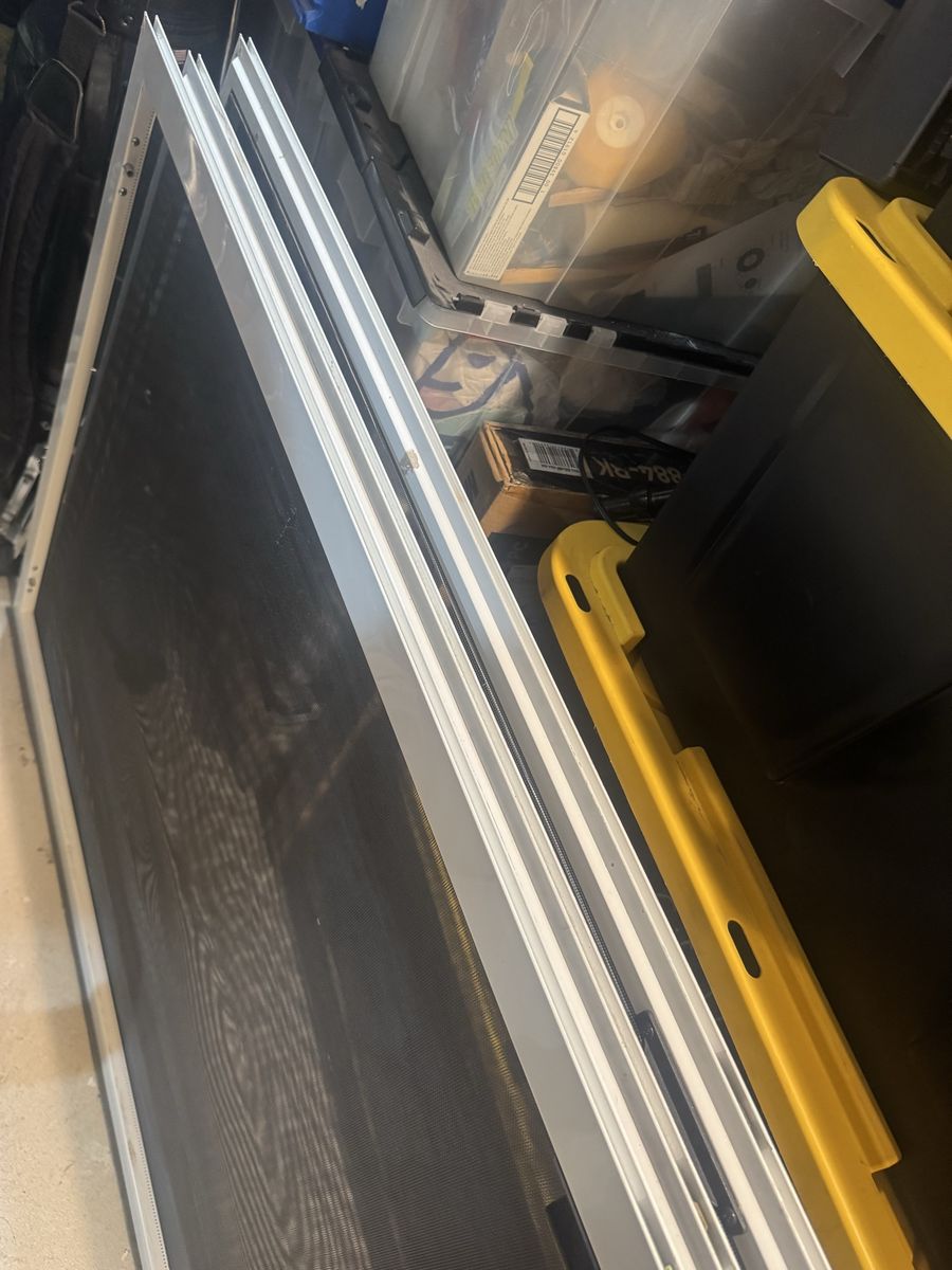 3 New/Unused Standard Size Sliding Screen Doors - No Tears