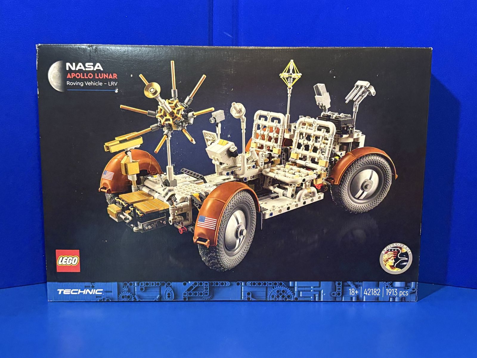 LEGO Technic NASA Apollo Lunar Roving Vehicle (LRV) Set 42182 - 1913 Pcs - New Sealed - Retired