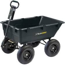 Gorilla 9 Cu. Ft, Heavy Duty 1400 lb Cap. Dump Cart 16" Flat Free Tires 1879605 #101966