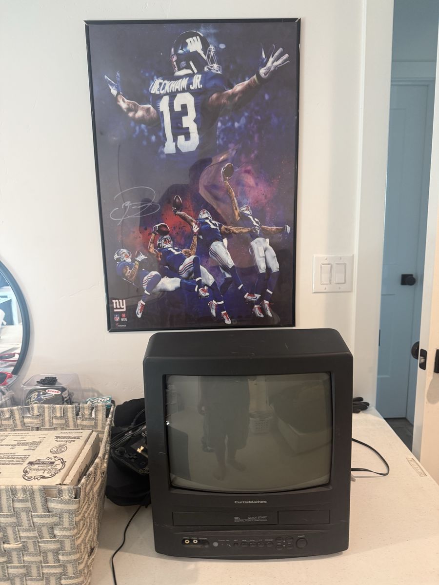 Curtis Mathes Retro Black 13" CRT TV VCR Combo Vintage Television