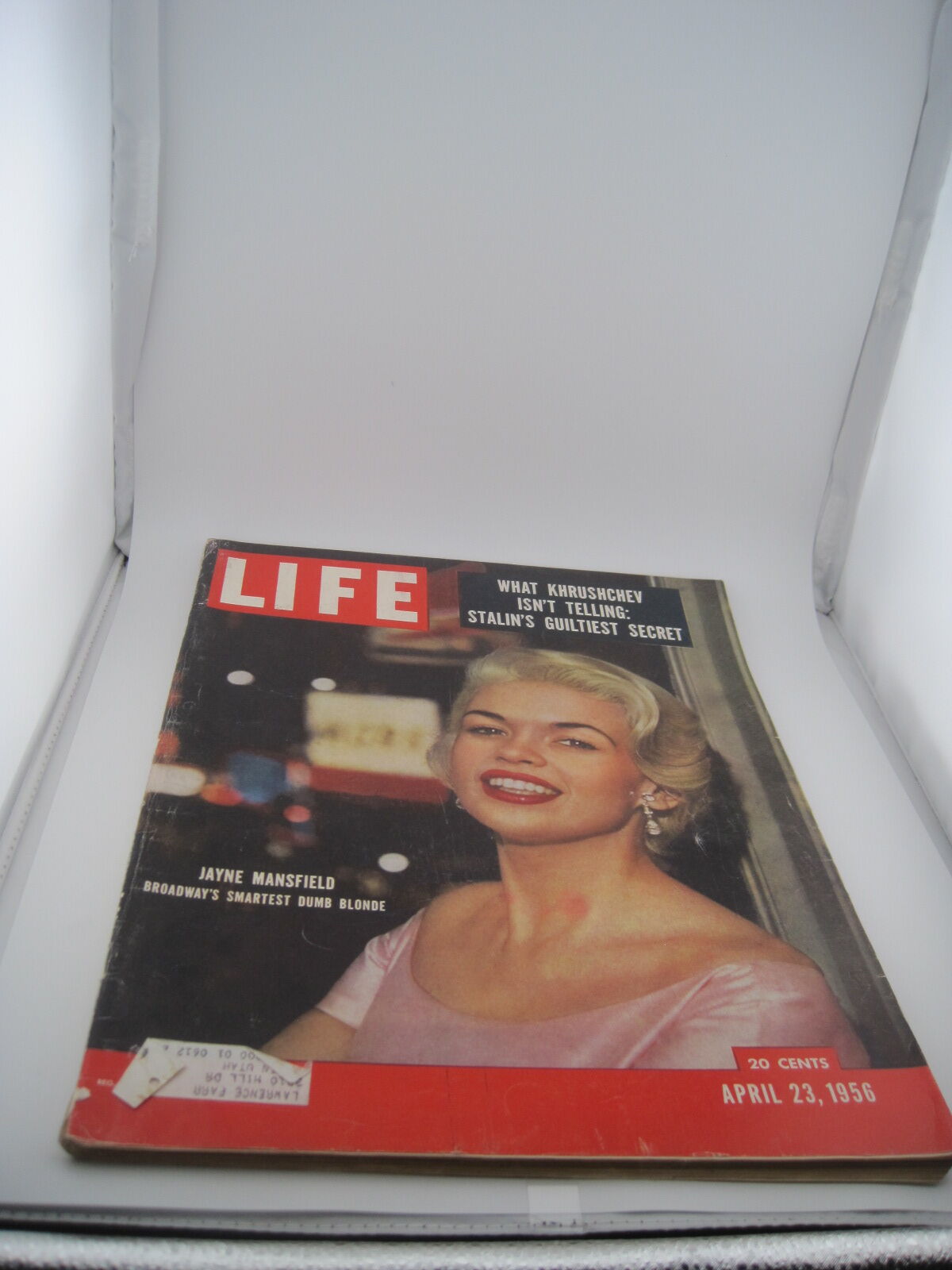 Life Magazine April 23, 1956 Jayne Mansfield Broadway's Smartest Dumb Blonde
