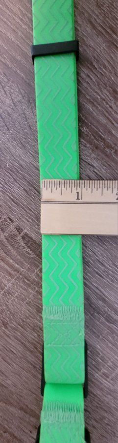 Neon green BioThane dog collar
