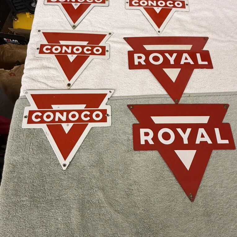 Vintage Porcelain Petrolum Signs