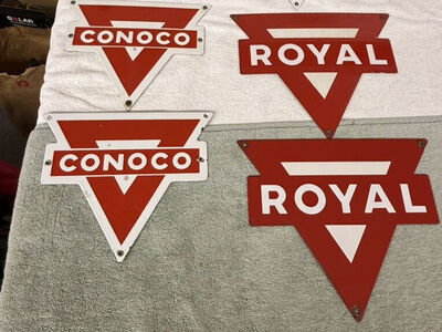 Vintage Porcelain Petrolum Signs