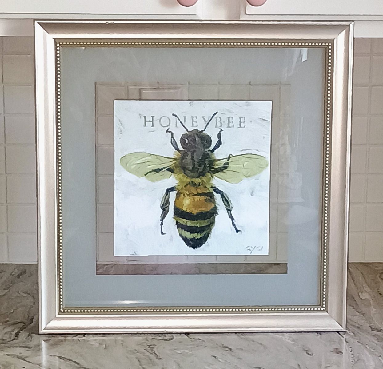 Framed Honey Bee Print