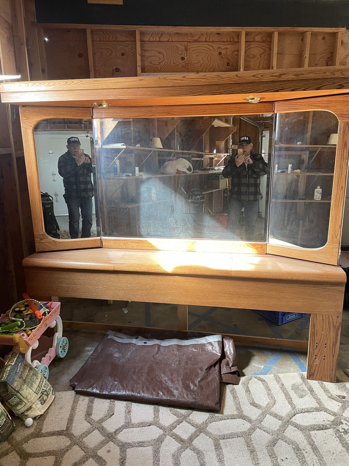 Michael Howard king size headboard with bed frame