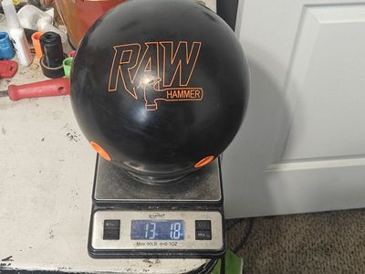 13lb Hammer Raw Solid Bowling ball