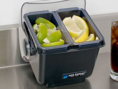 New in Box BD2003 Mini Dome 2-Compartment Condiment Bar