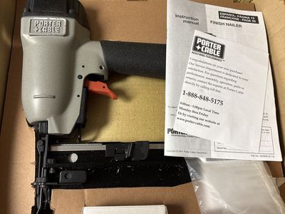 Porter-Cable Finish Nailer with Instruction Manual, Model FS350